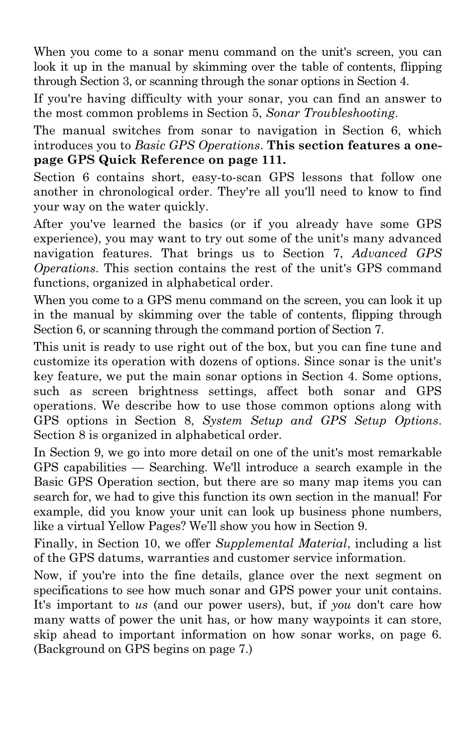 Lowrance electronic LCX-17M User Manual | Page 10 / 204