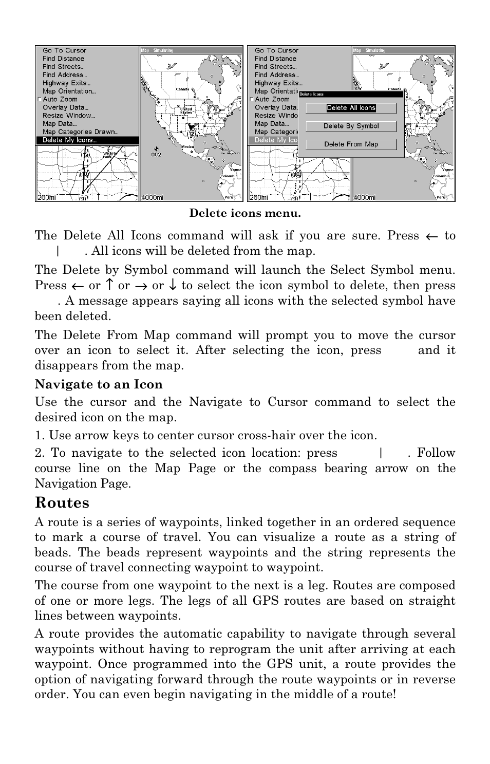 Routes | Lowrance electronic LCX-17M User Manual | Page 139 / 204