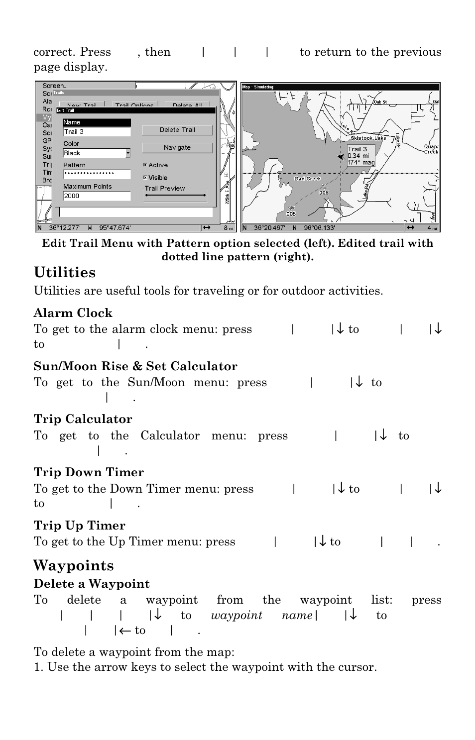 Utilities, Waypoints | Lowrance electronic LCX-17M User Manual | Page 146 / 204