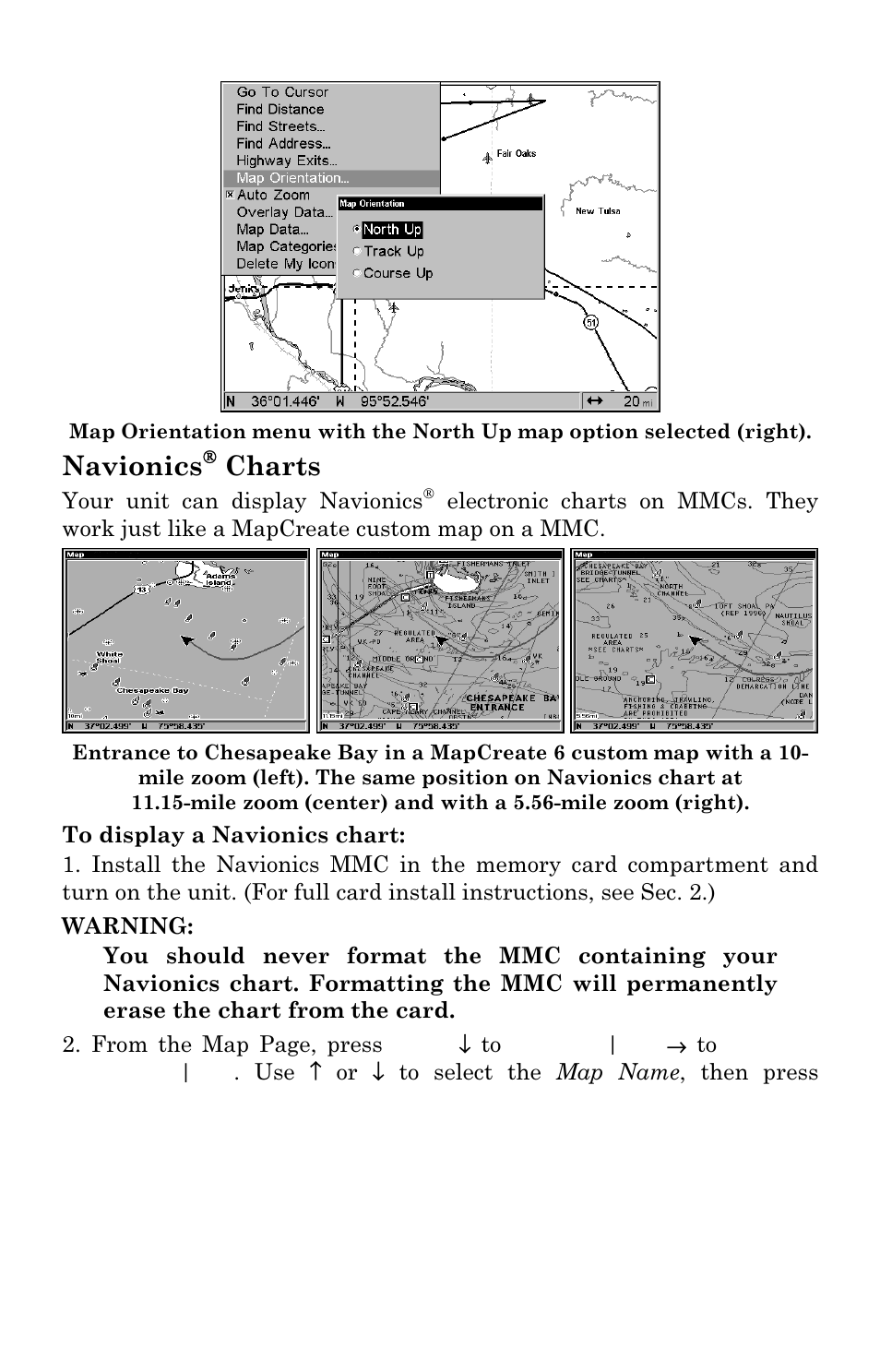 Navionics, Charts | Lowrance electronic LCX-17M User Manual | Page 162 / 204