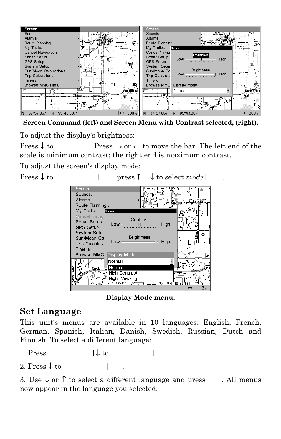 Set language | Lowrance electronic LCX-17M User Manual | Page 169 / 204