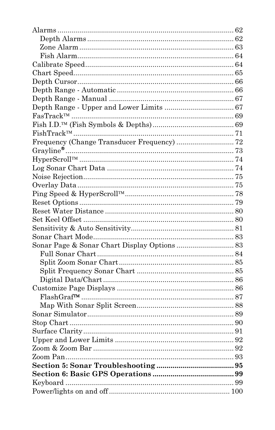 Lowrance electronic LCX-17M User Manual | Page 4 / 204