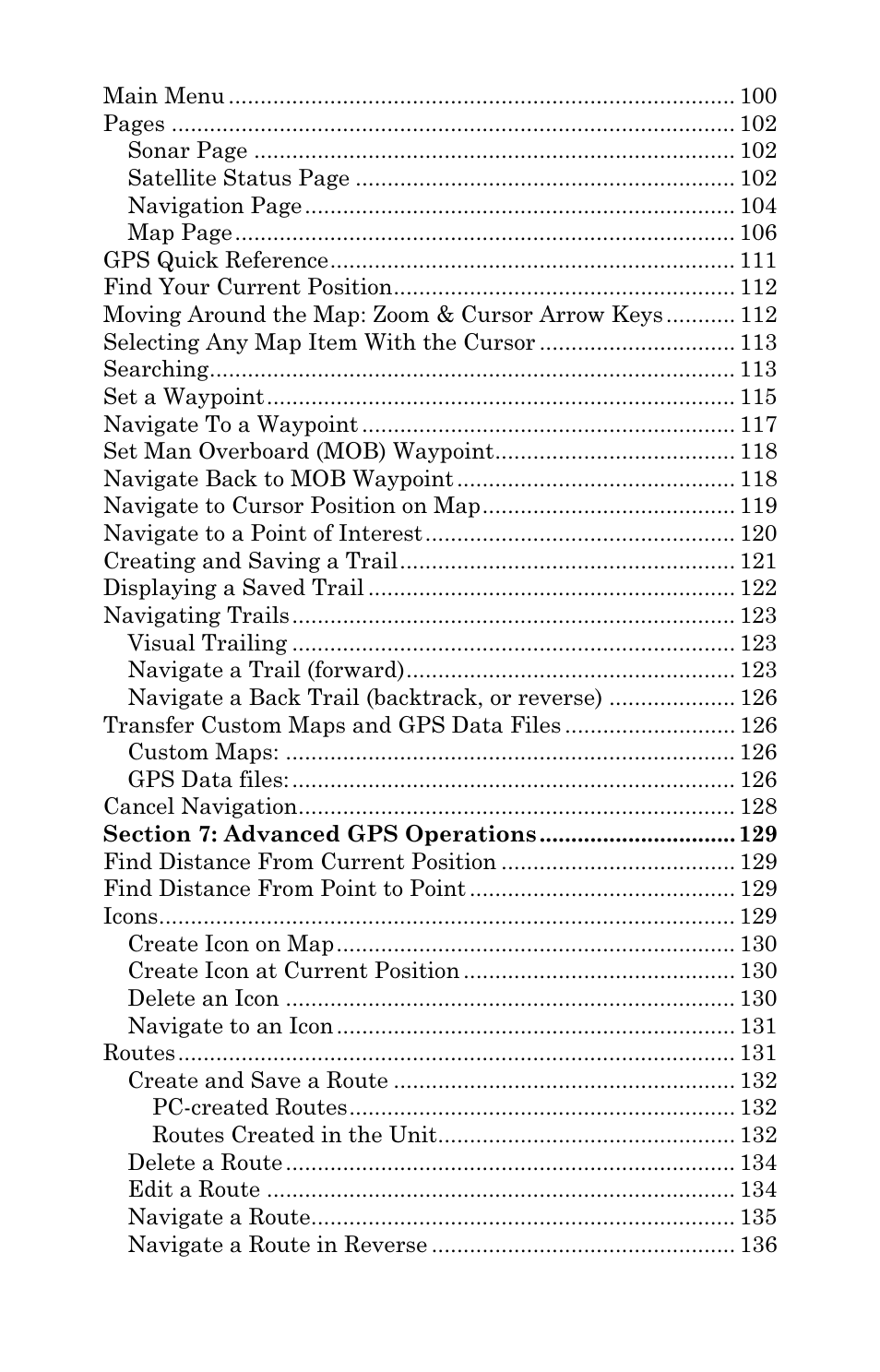 Lowrance electronic LCX-17M User Manual | Page 5 / 204