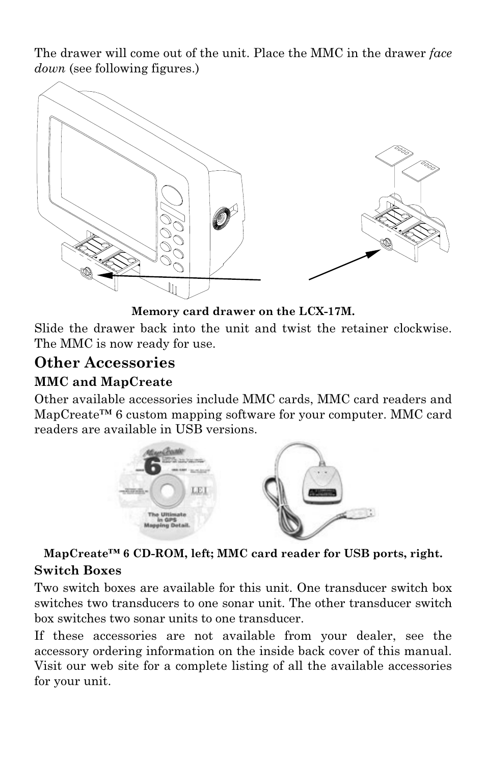 Other accessories | Lowrance electronic LCX-17M User Manual | Page 51 / 204