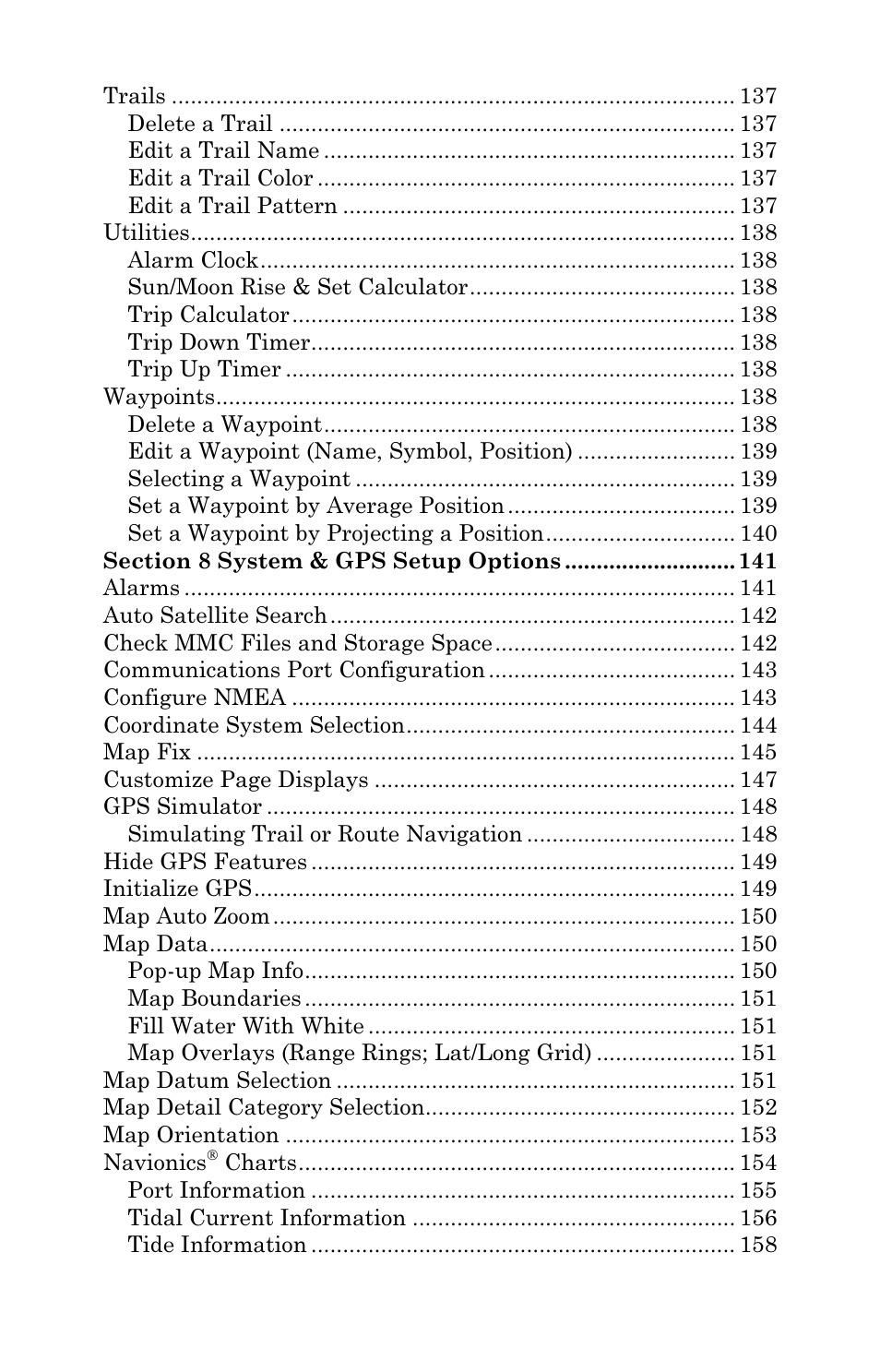 Lowrance electronic LCX-17M User Manual | Page 6 / 204