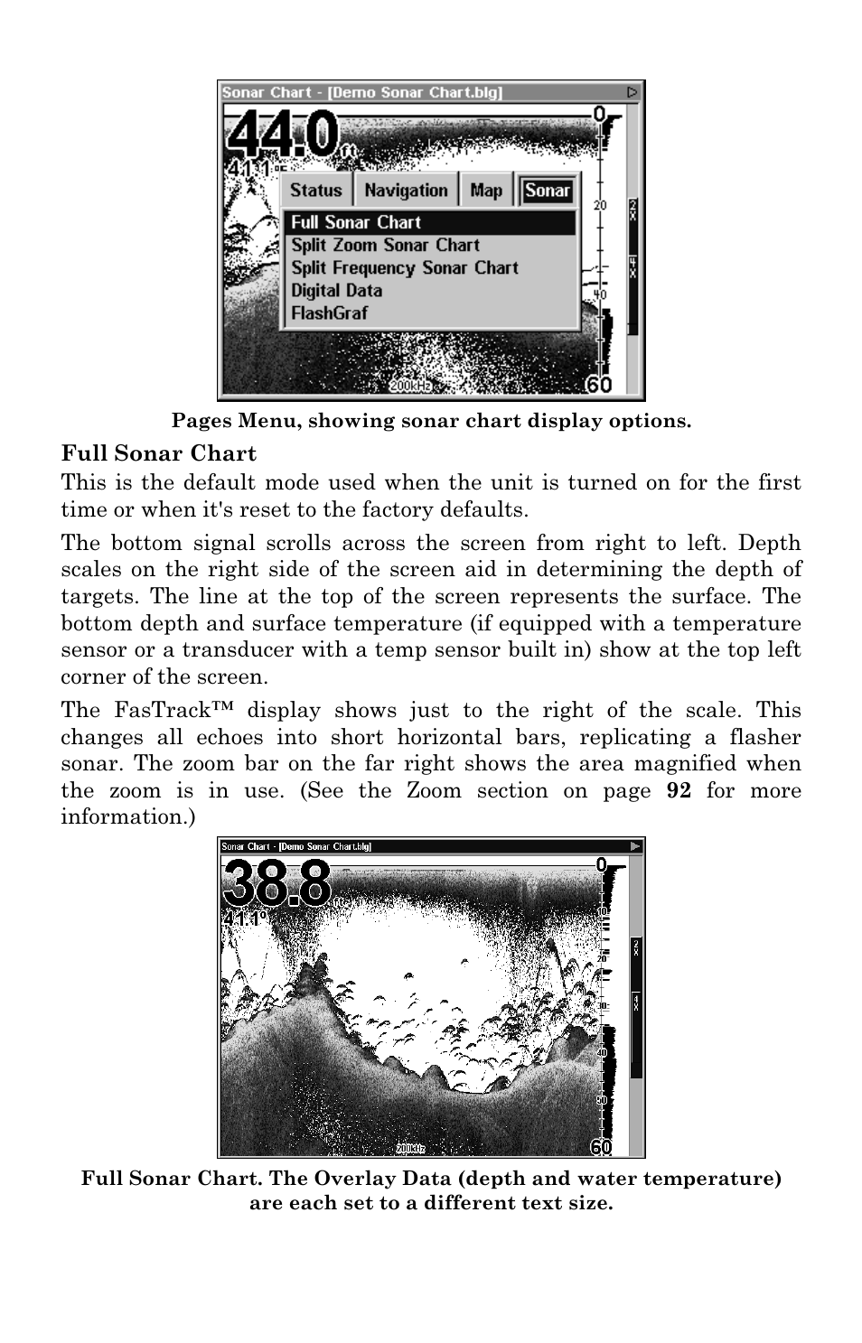 Lowrance electronic LCX-17M User Manual | Page 92 / 204