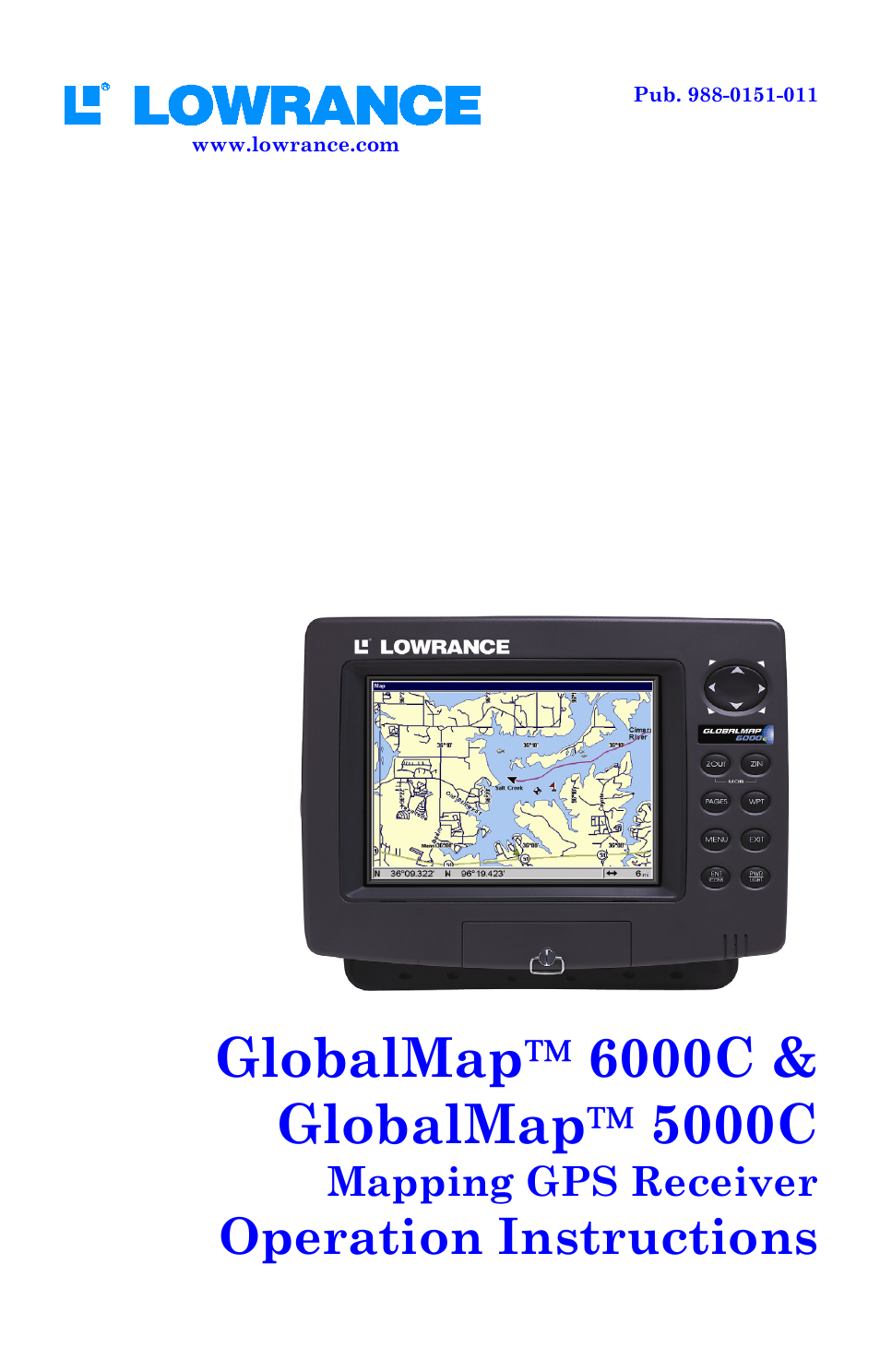 Lowrance electronic GlobalMap 5000C User Manual | 128 pages