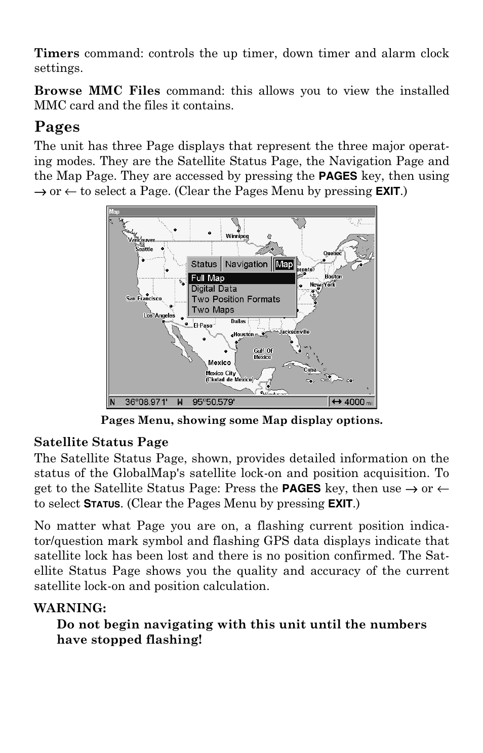 Pages | Lowrance electronic GlobalMap 5000C User Manual | Page 30 / 128