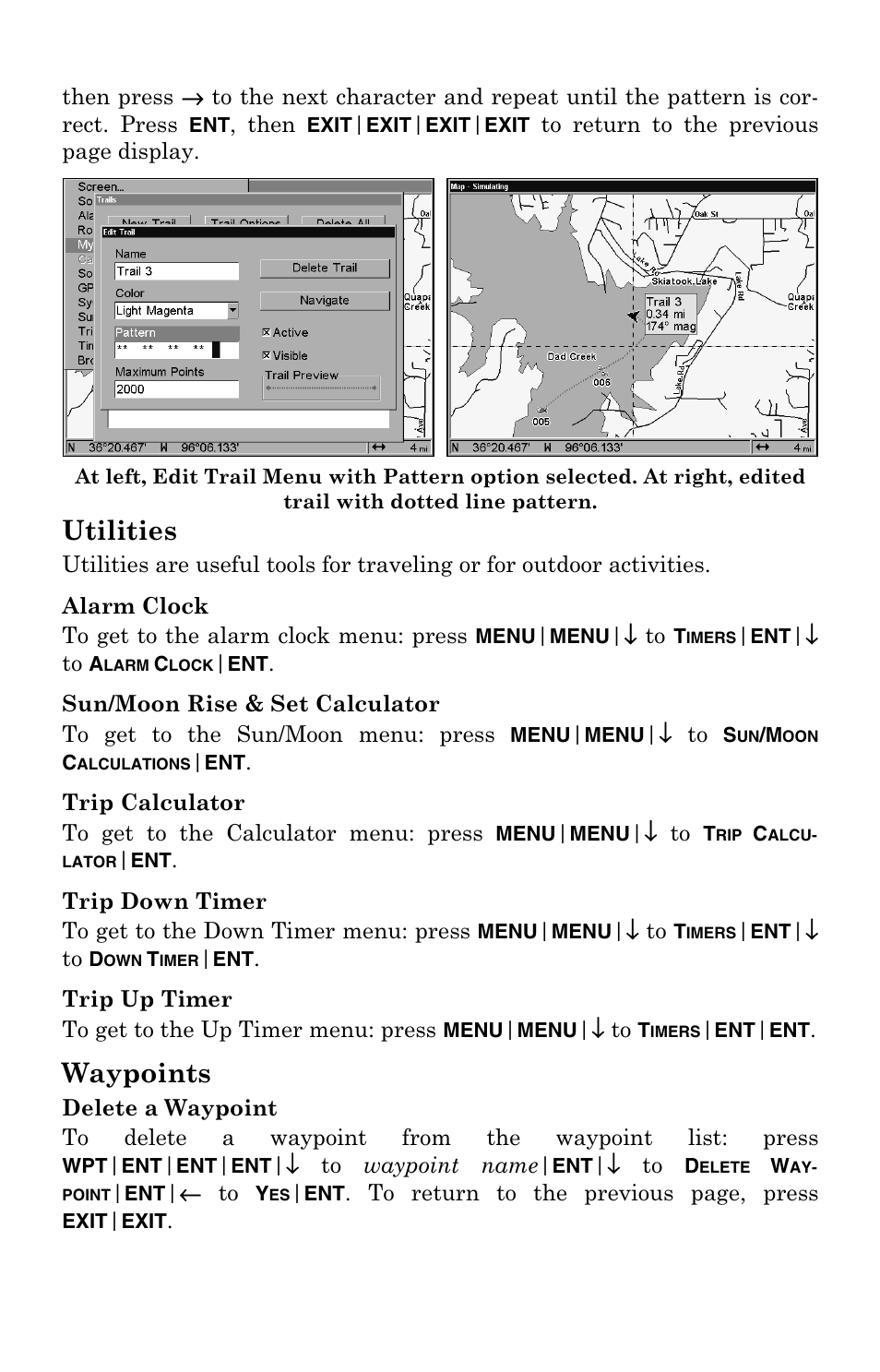 Utilities, Waypoints | Lowrance electronic GlobalMap 5000C User Manual | Page 68 / 128