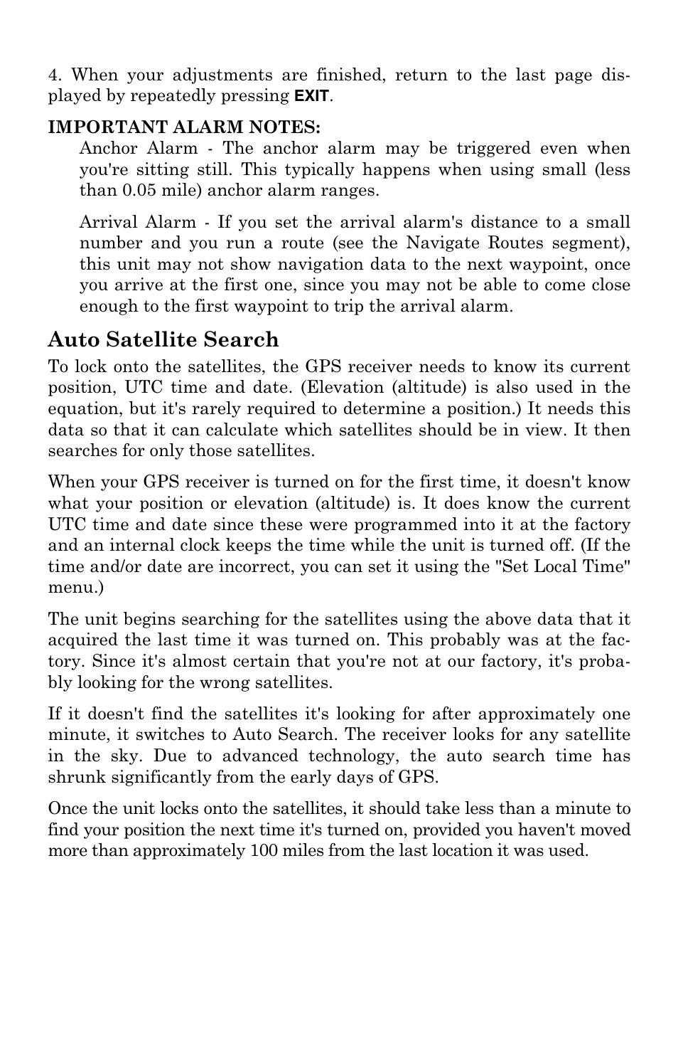 Auto satellite search | Lowrance electronic GlobalMap 5000C User Manual | Page 72 / 128