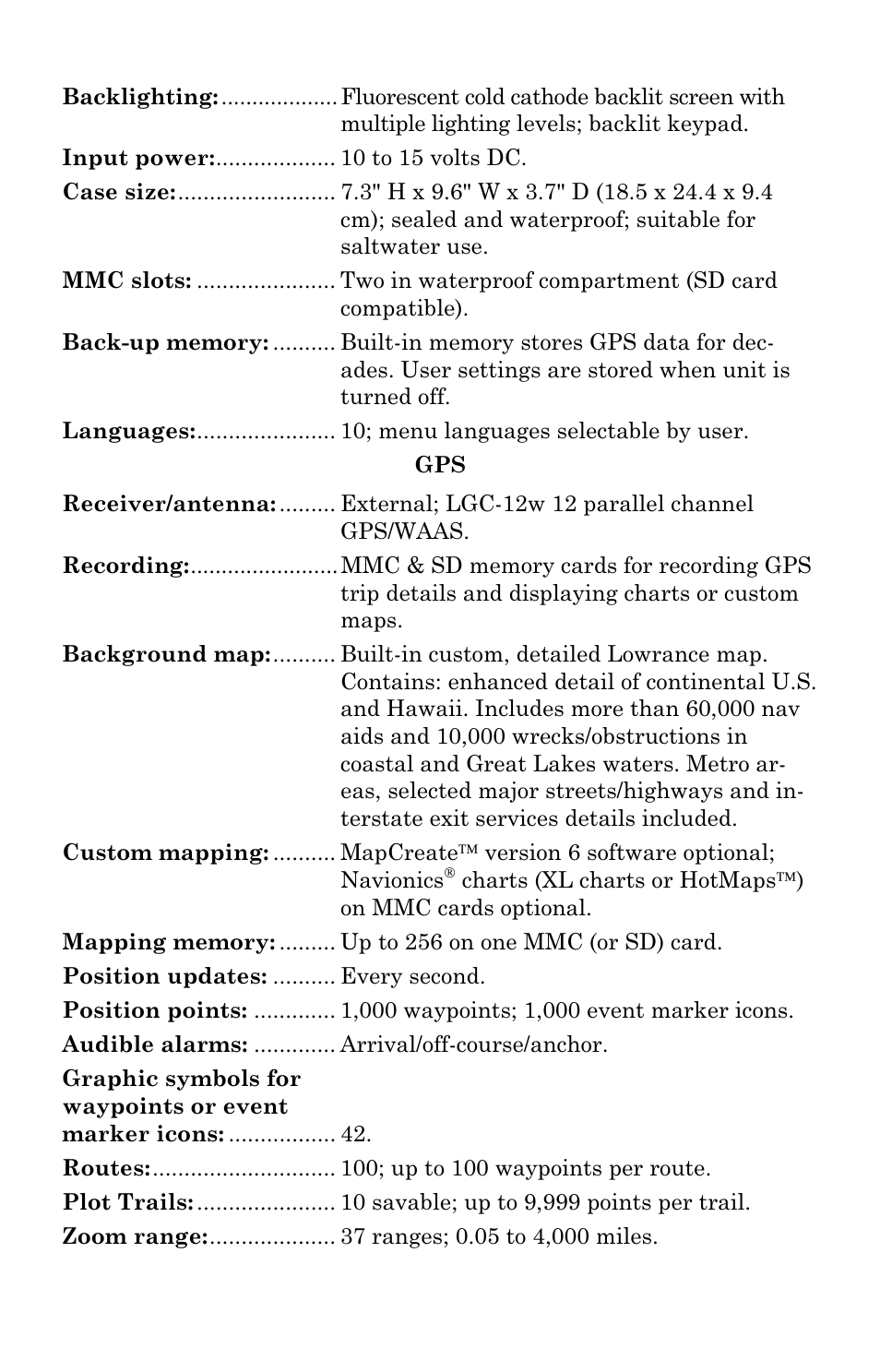 Lowrance electronic GlobalMap 5000C User Manual | Page 9 / 128