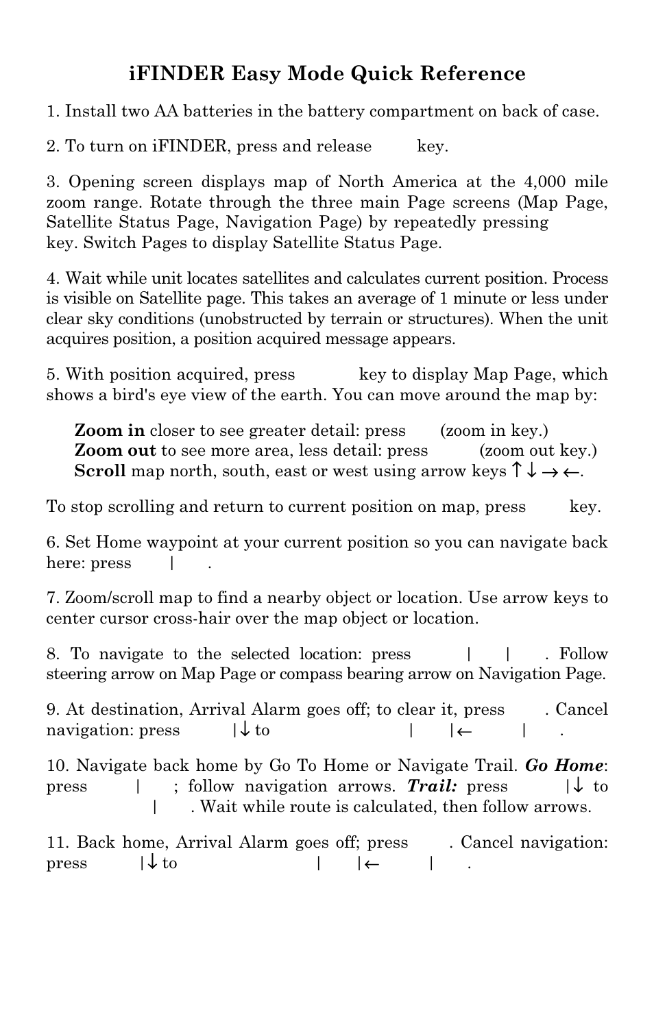 Ifinder easy mode quick reference | Lowrance electronic iFINDER GO User Manual | Page 26 / 92