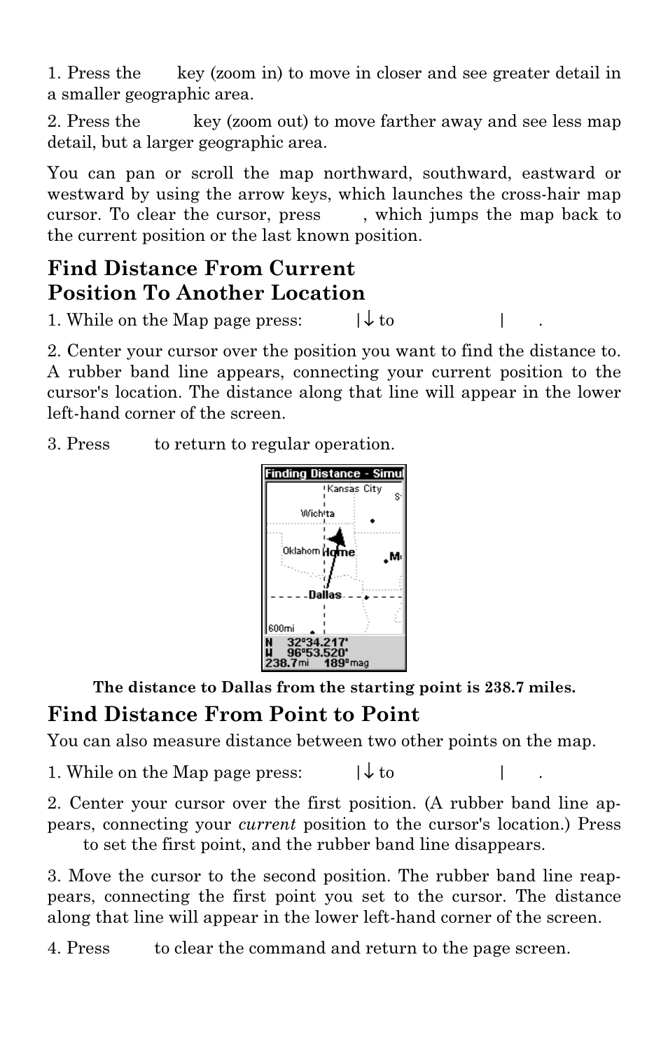 Find distance from point to point | Lowrance electronic iFINDER GO User Manual | Page 42 / 92