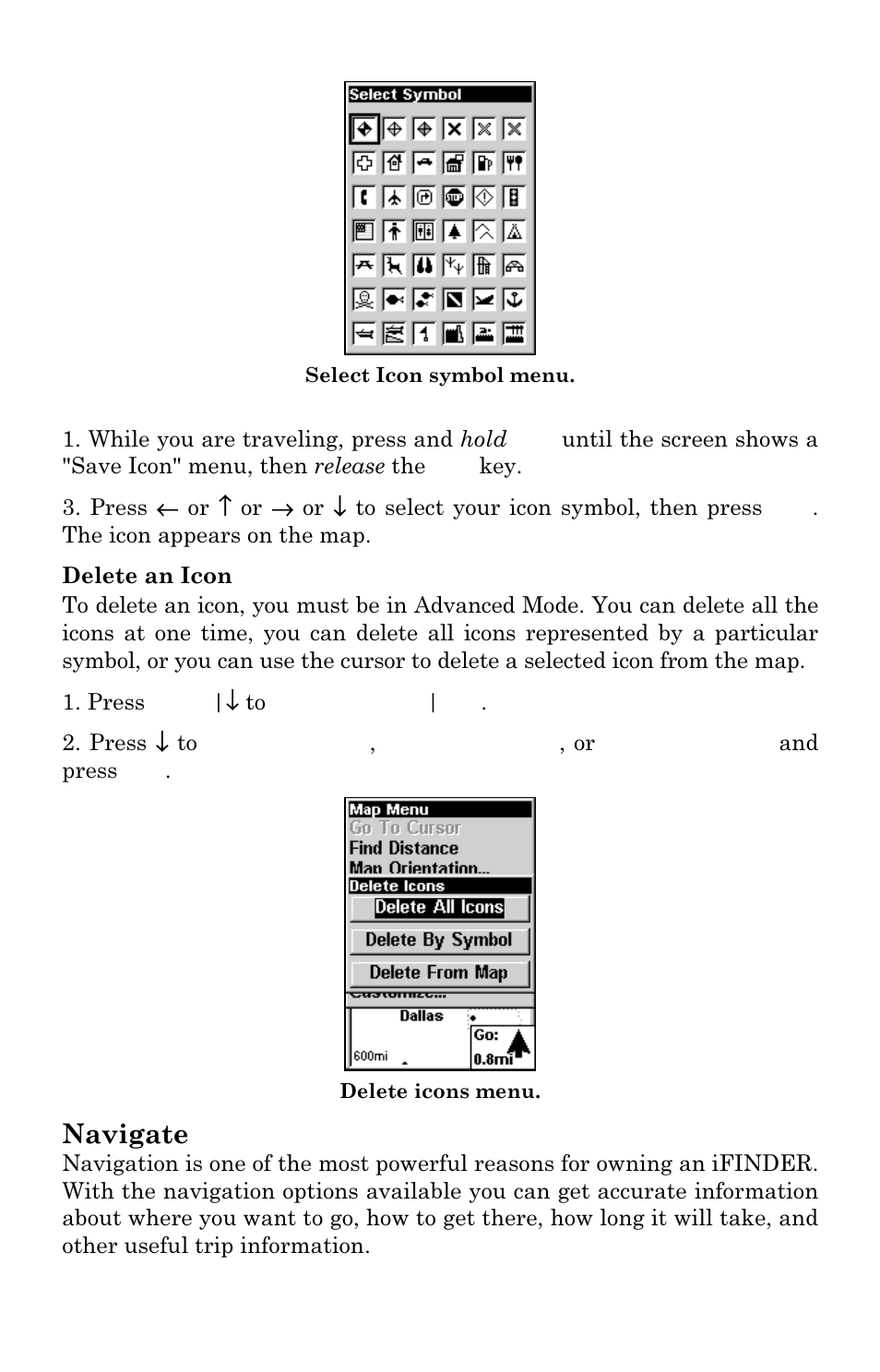 Navigate | Lowrance electronic iFINDER GO User Manual | Page 44 / 92