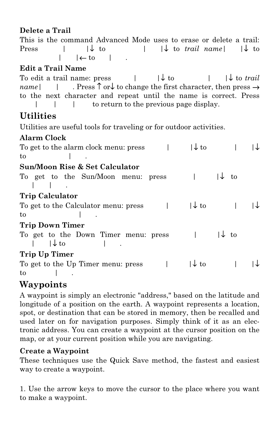 Utilities, Waypoints | Lowrance electronic iFINDER GO User Manual | Page 58 / 92