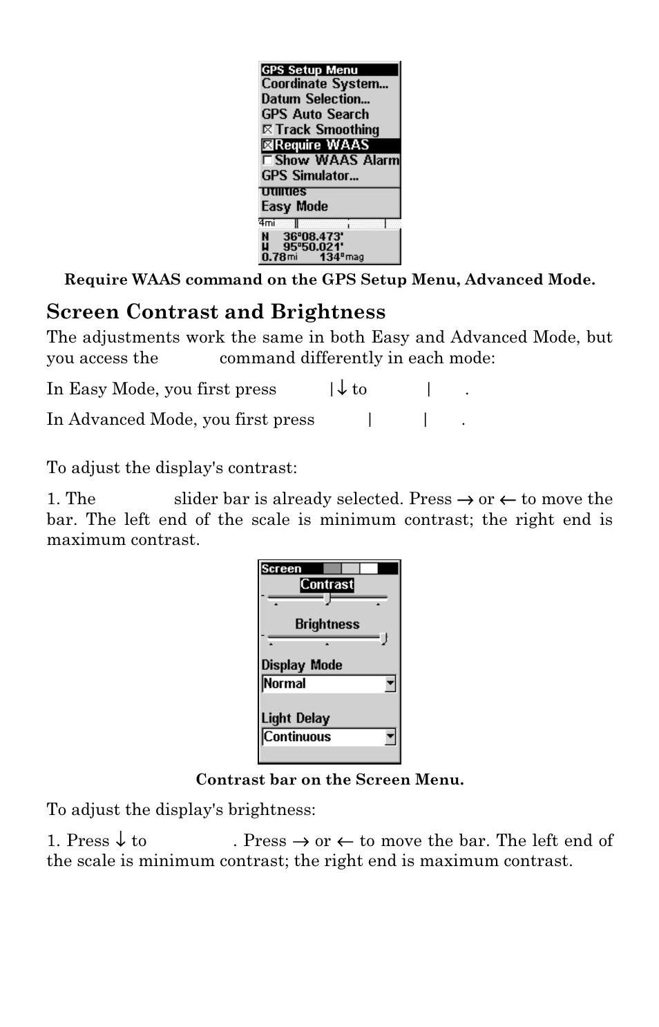 Screen contrast and brightness | Lowrance electronic iFINDER GO User Manual | Page 73 / 92