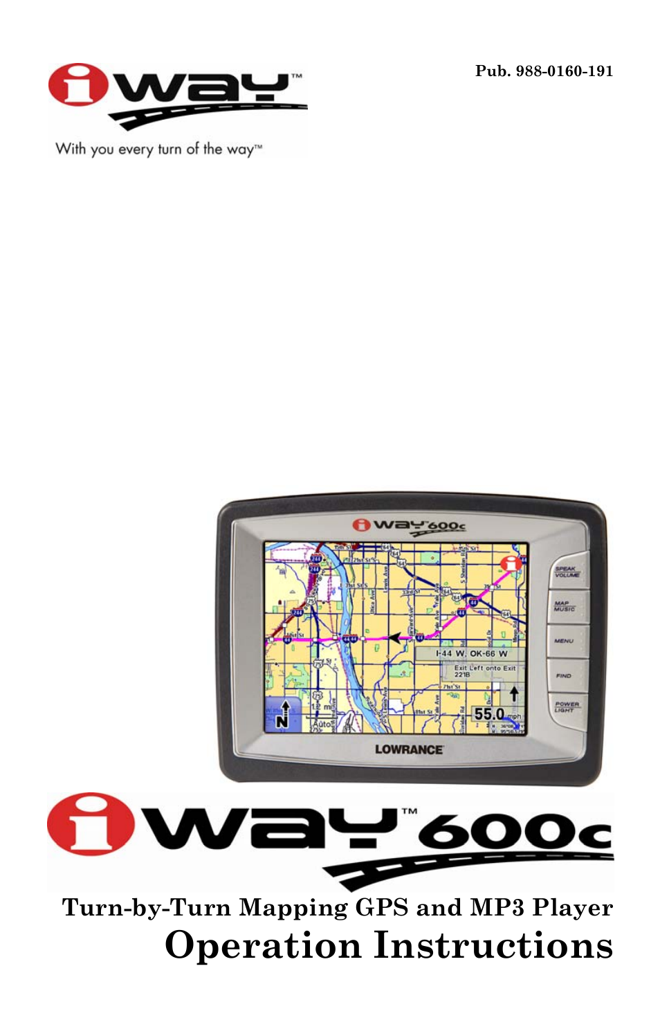 Lowrance electronic iWAY 600C User Manual | 92 pages