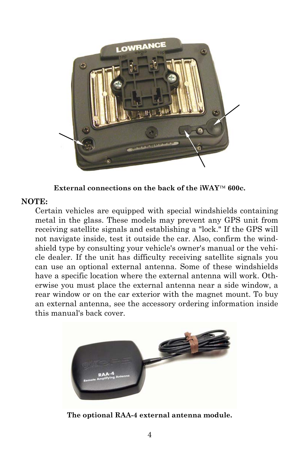 Lowrance electronic iWAY 600C User Manual | Page 10 / 92