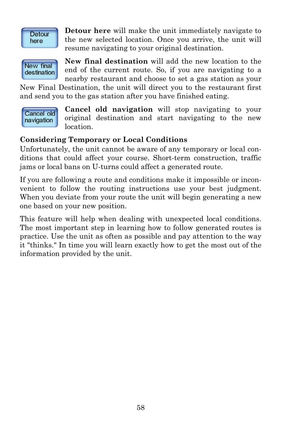 Lowrance electronic iWAY 600C User Manual | Page 64 / 92