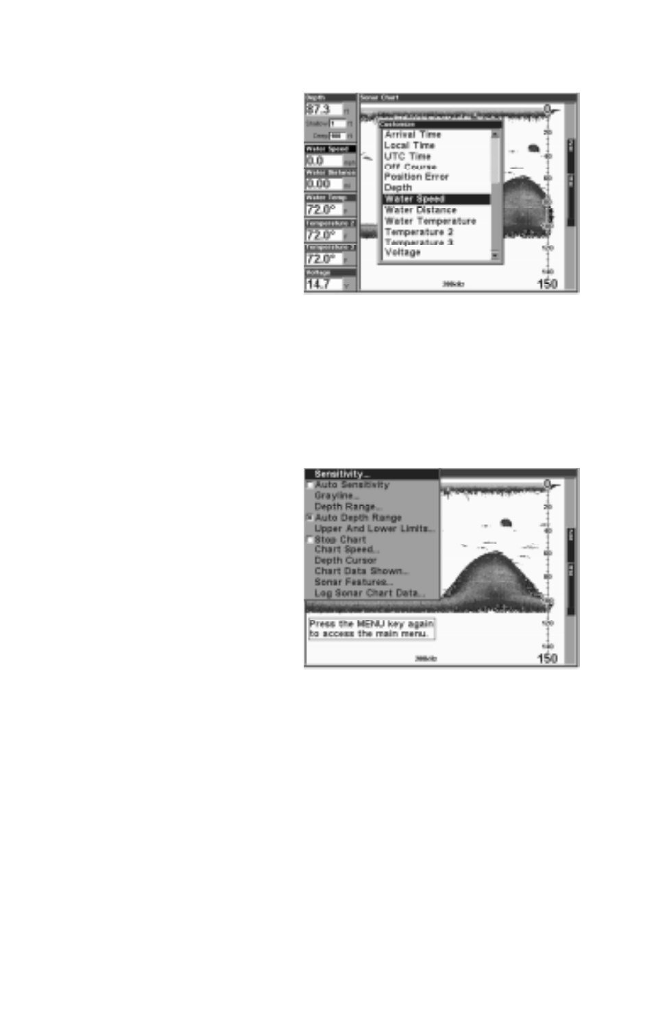 Lowrance electronic LCX-15 MT User Manual | Page 15 / 76