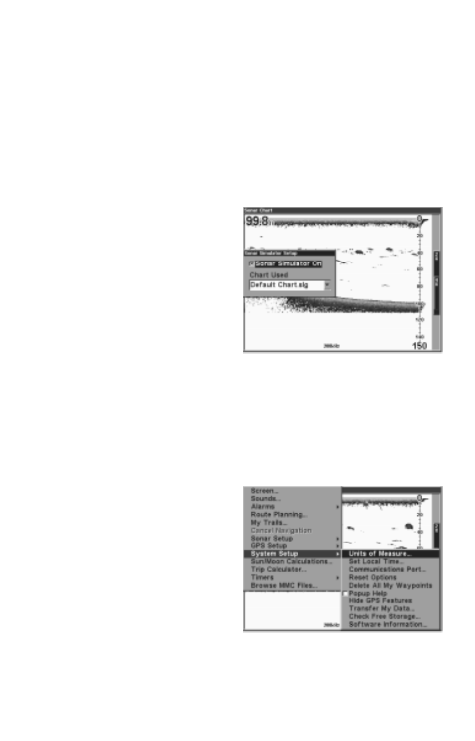 Lowrance electronic LCX-15 MT User Manual | Page 28 / 76
