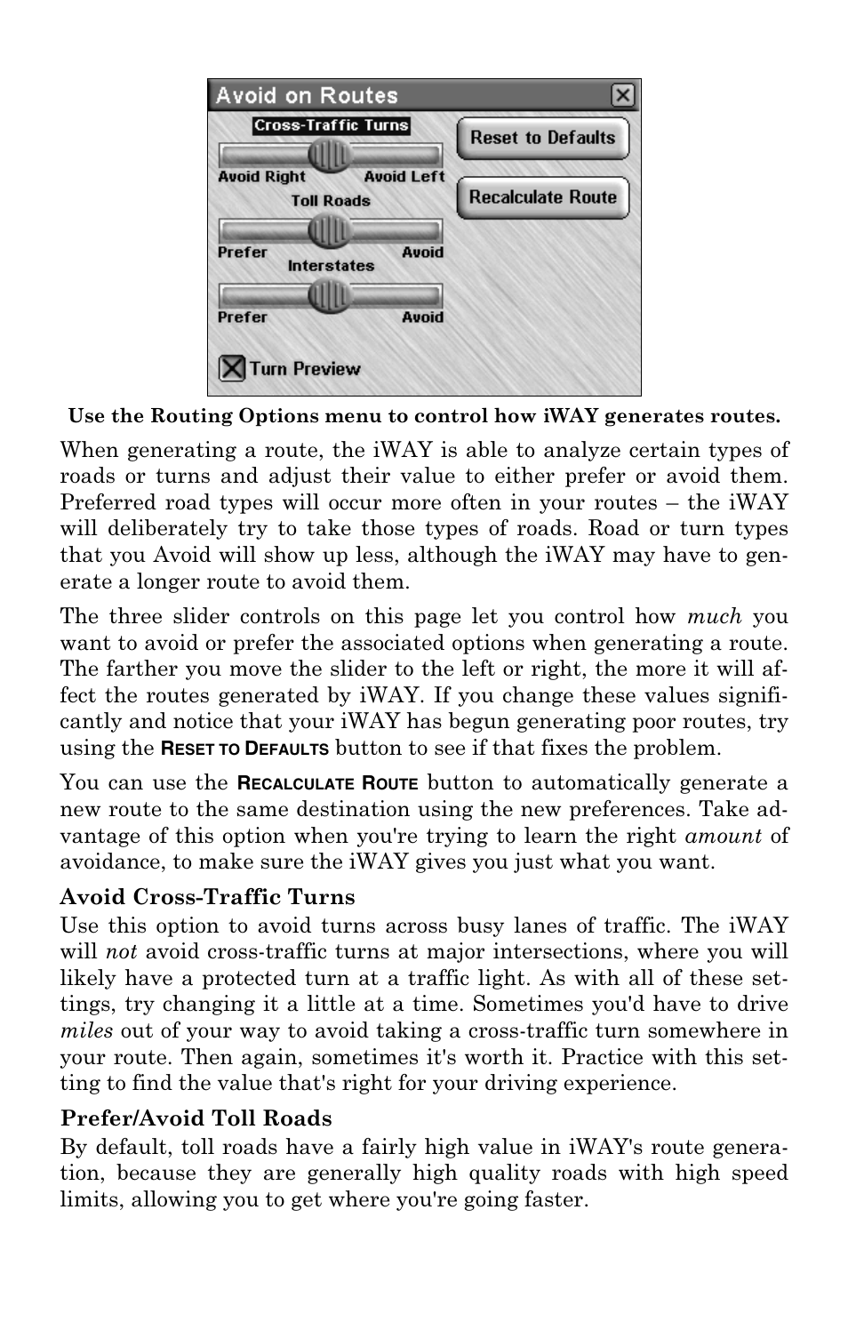 Lowrance electronic IWAY 500C User Manual | Page 31 / 80