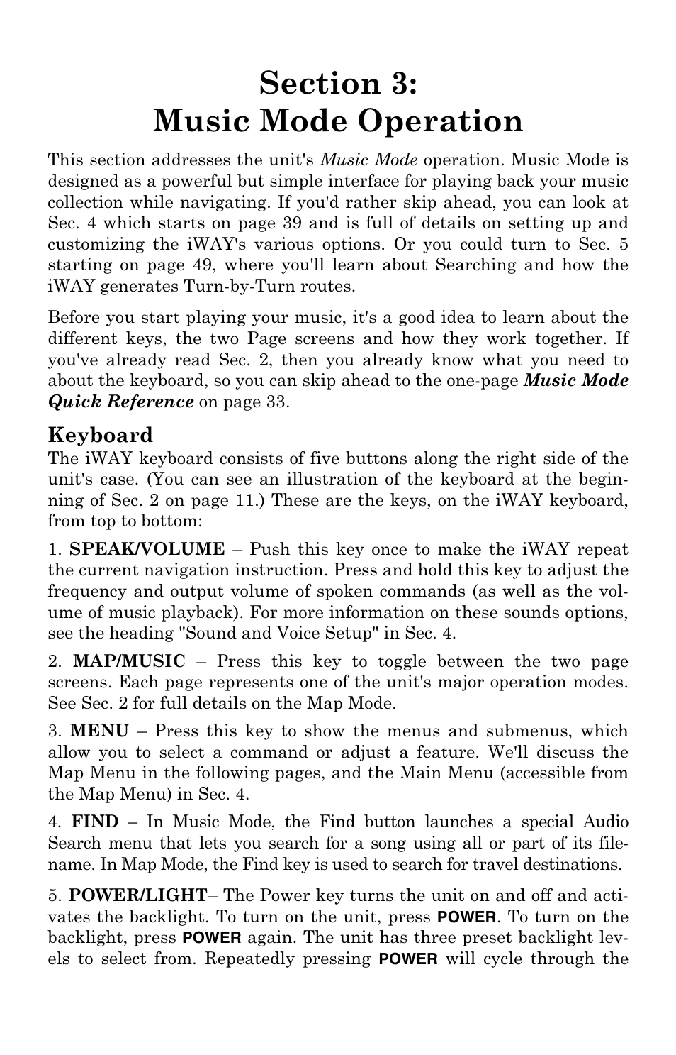 Lowrance electronic IWAY 500C User Manual | Page 35 / 80