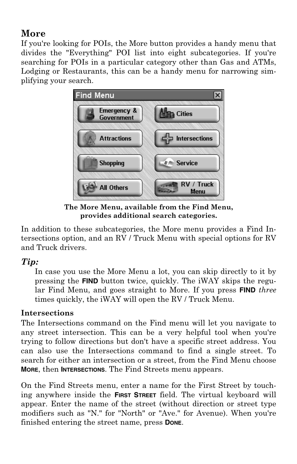 More | Lowrance electronic IWAY 500C User Manual | Page 63 / 80