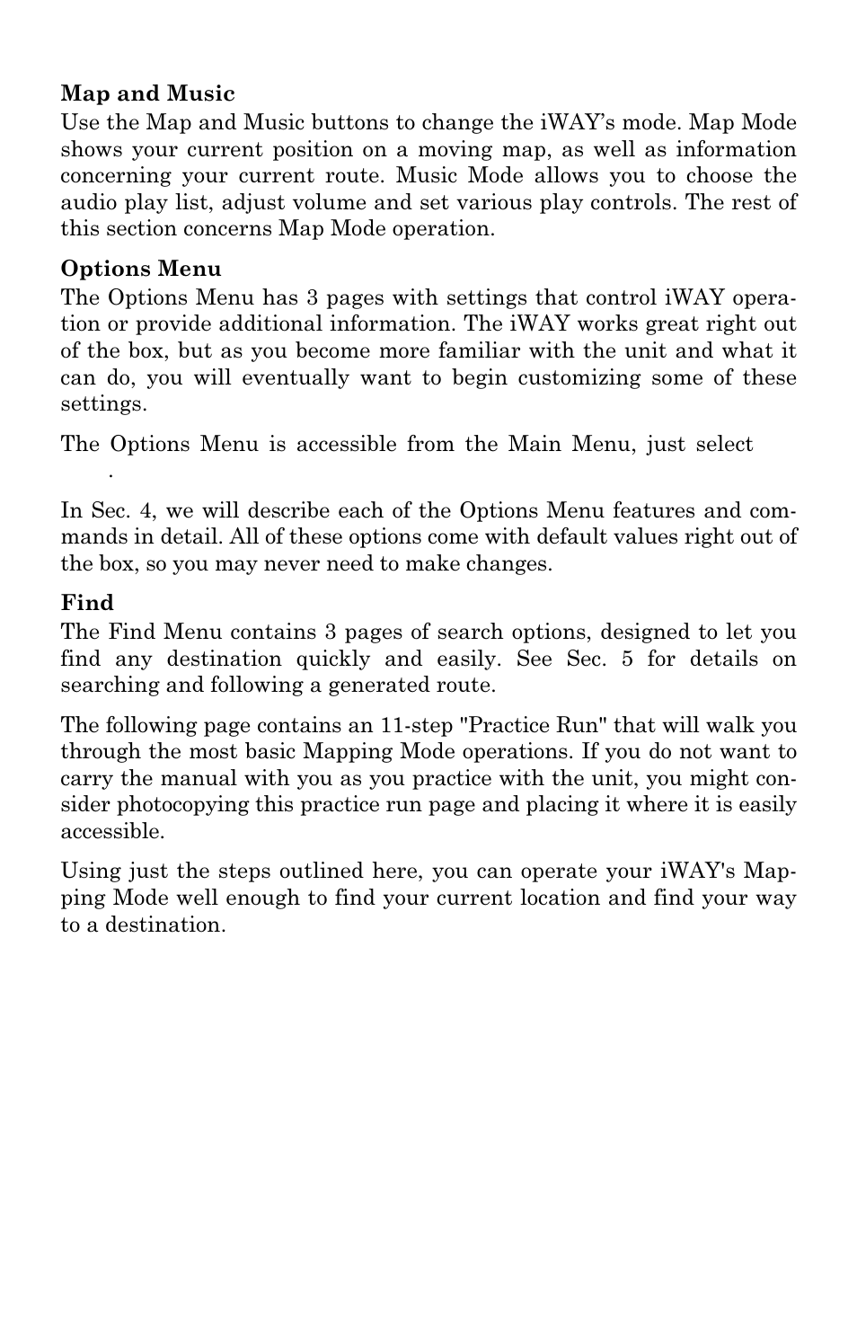 Lowrance electronic iWAY 350C User Manual | Page 15 / 76