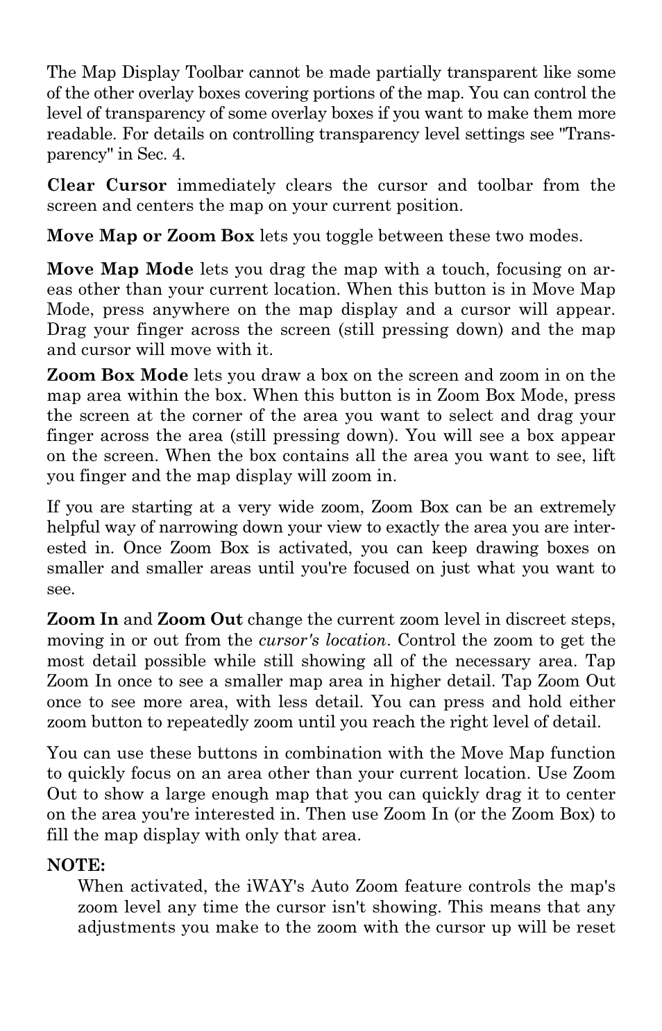 Lowrance electronic iWAY 350C User Manual | Page 19 / 76