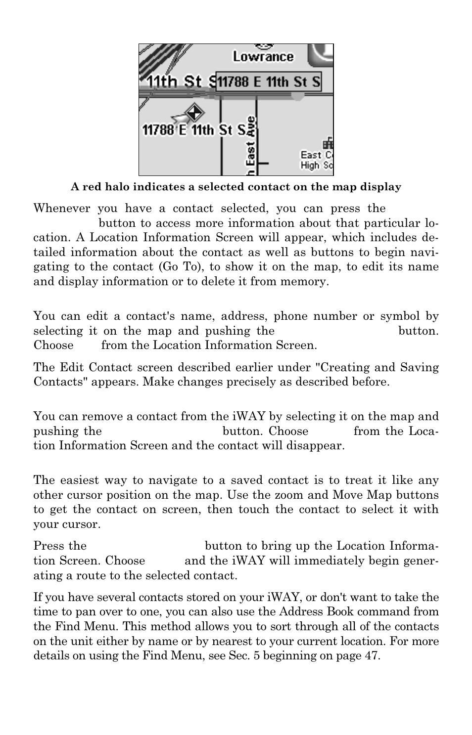 Lowrance electronic iWAY 350C User Manual | Page 22 / 76