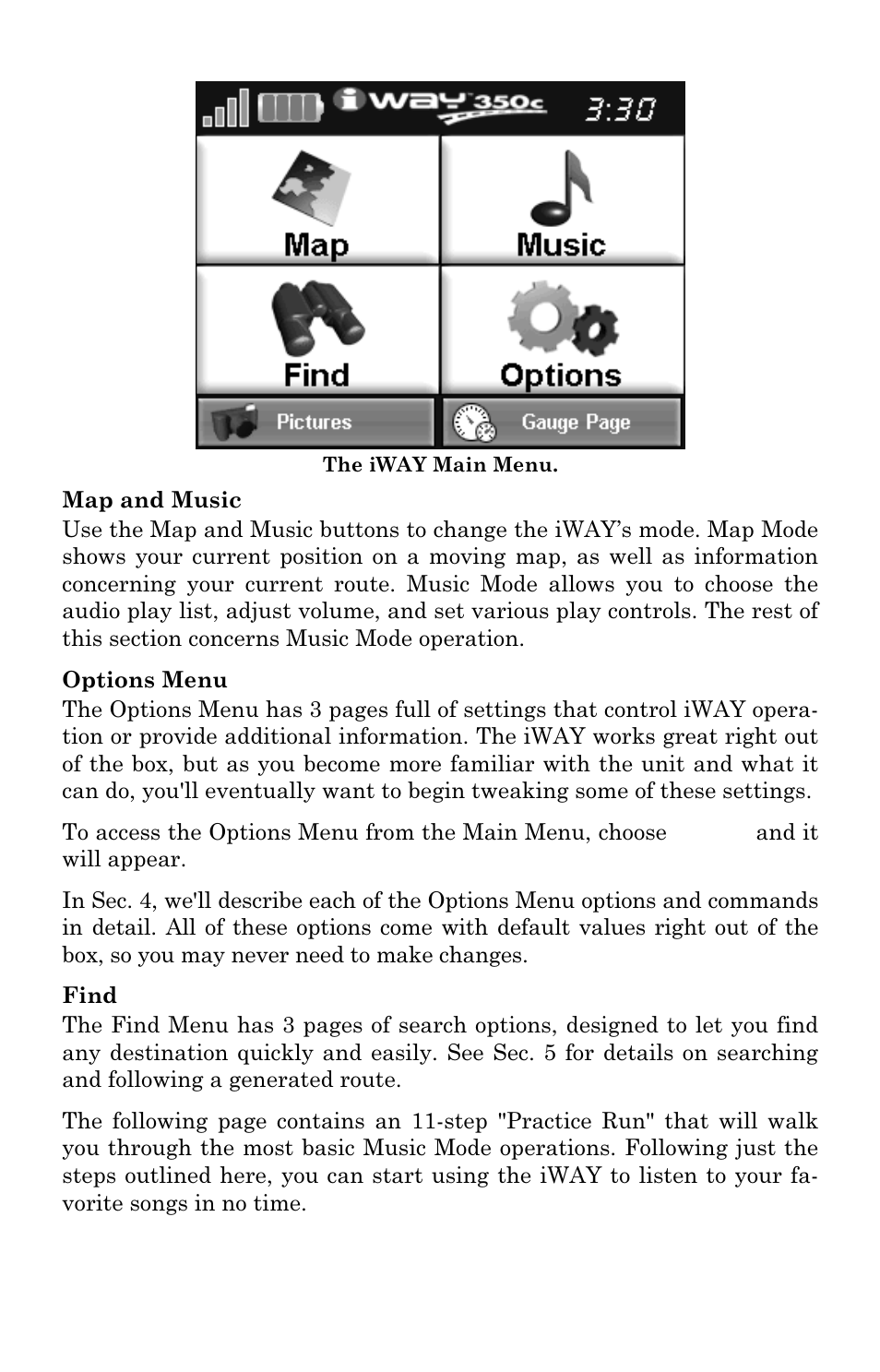 Lowrance electronic iWAY 350C User Manual | Page 24 / 76