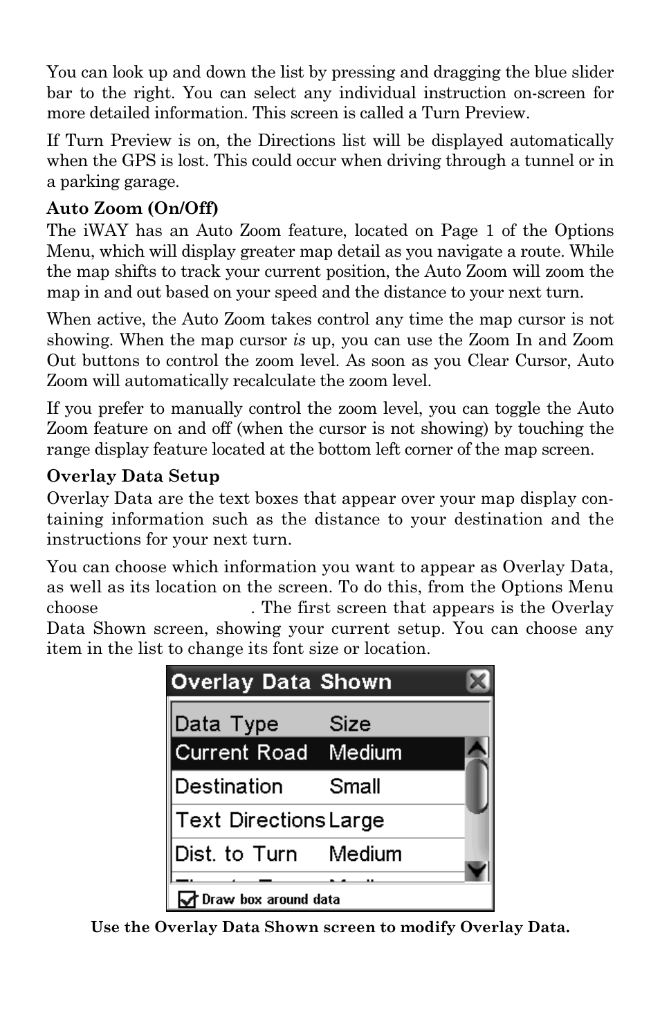 Lowrance electronic iWAY 350C User Manual | Page 34 / 76