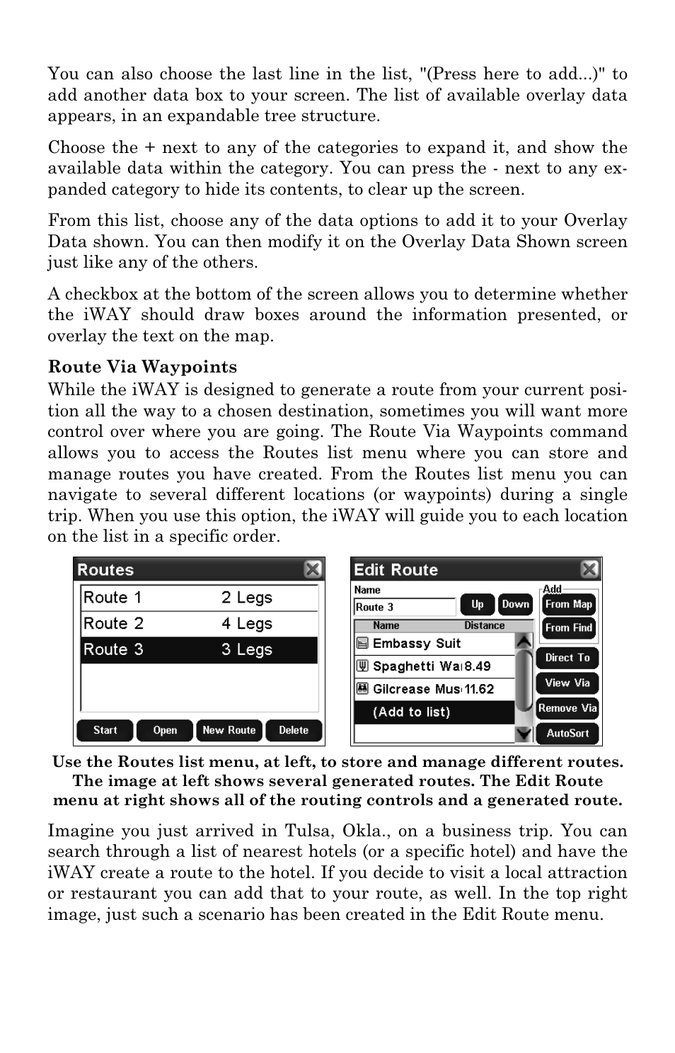Lowrance electronic iWAY 350C User Manual | Page 35 / 76
