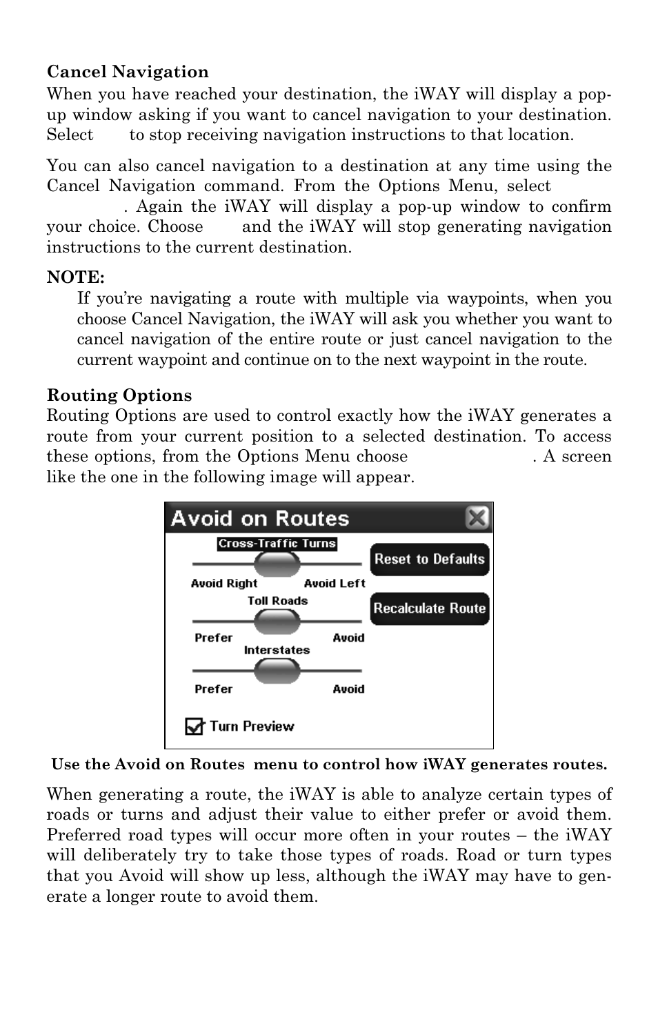 Lowrance electronic iWAY 350C User Manual | Page 37 / 76