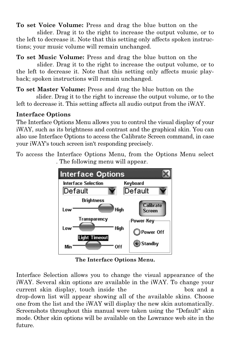 Lowrance electronic iWAY 350C User Manual | Page 45 / 76