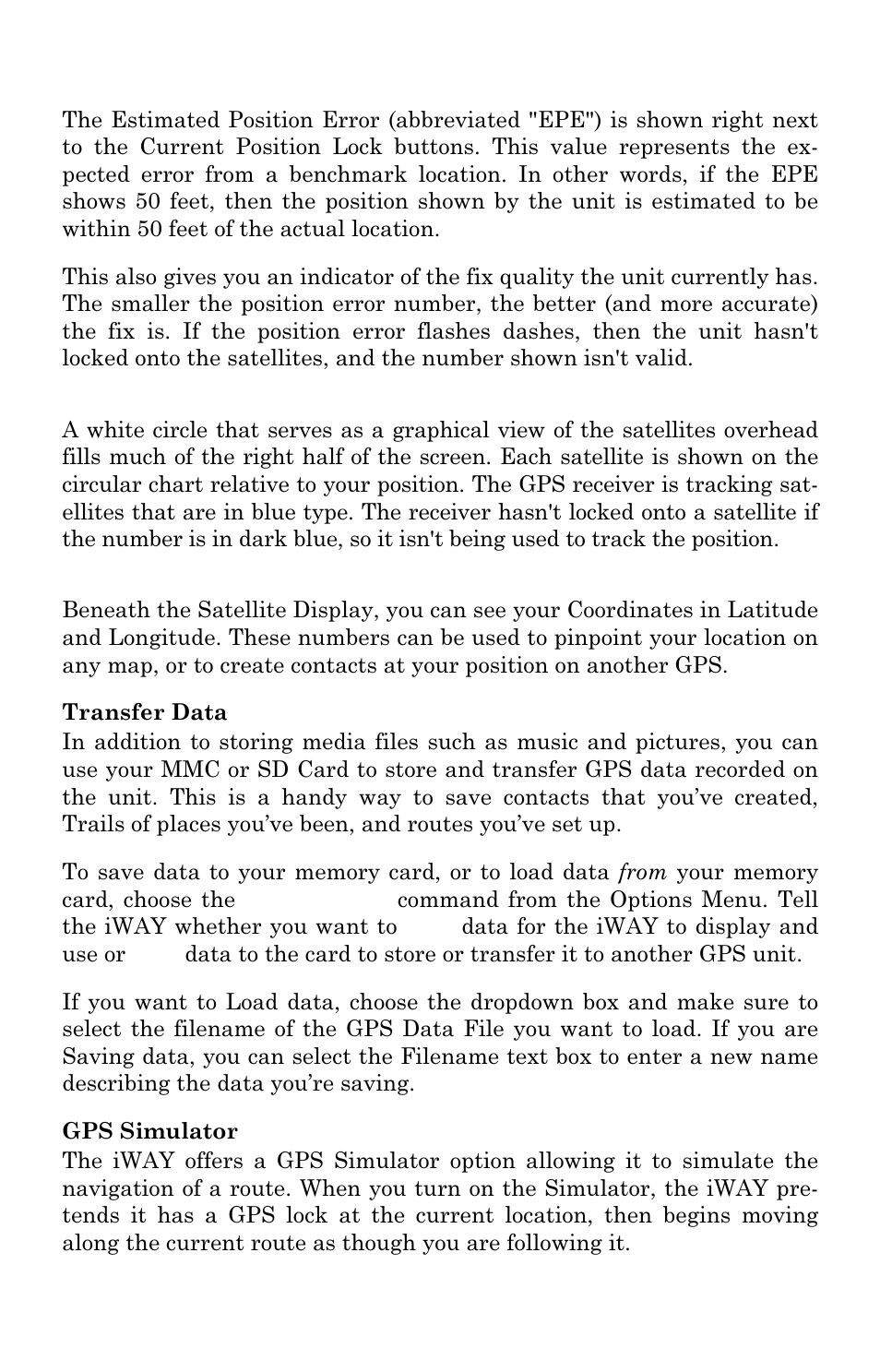 Lowrance electronic iWAY 350C User Manual | Page 51 / 76