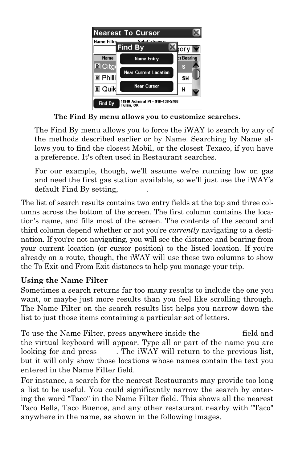 Lowrance electronic iWAY 350C User Manual | Page 56 / 76