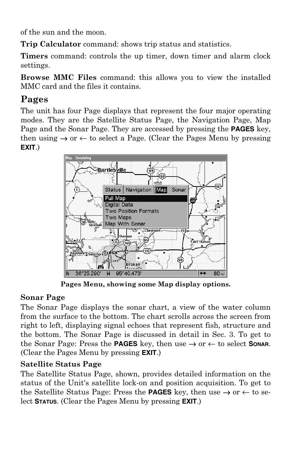 Pages | Lowrance electronic LCX-104C User Manual | Page 102 / 200
