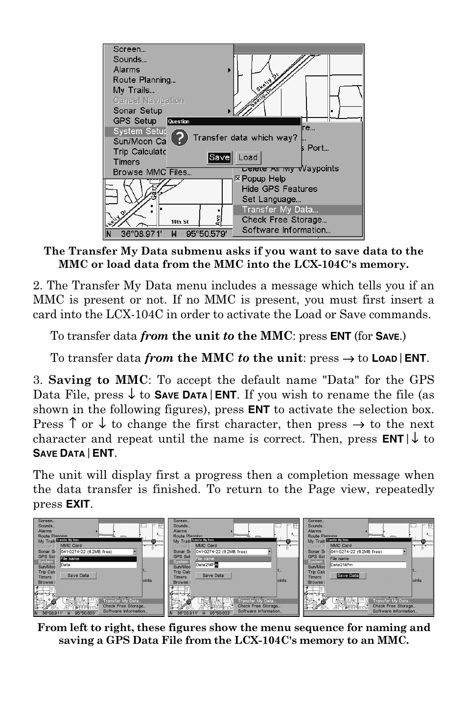 Lowrance electronic LCX-104C User Manual | Page 128 / 200