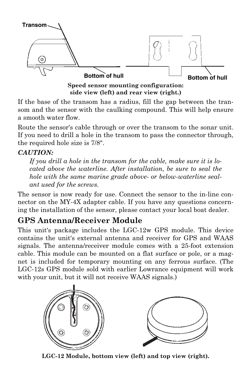 Gps antenna/receiver module | Lowrance electronic LCX-104C User Manual | Page 37 / 200