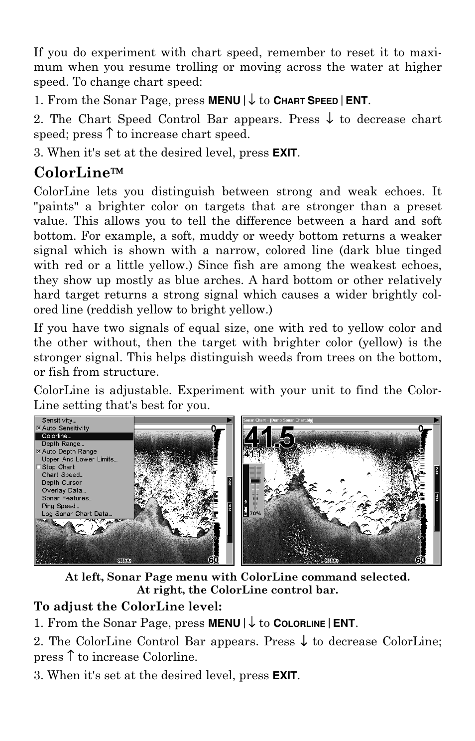 Colorline | Lowrance electronic LCX-104C User Manual | Page 66 / 200