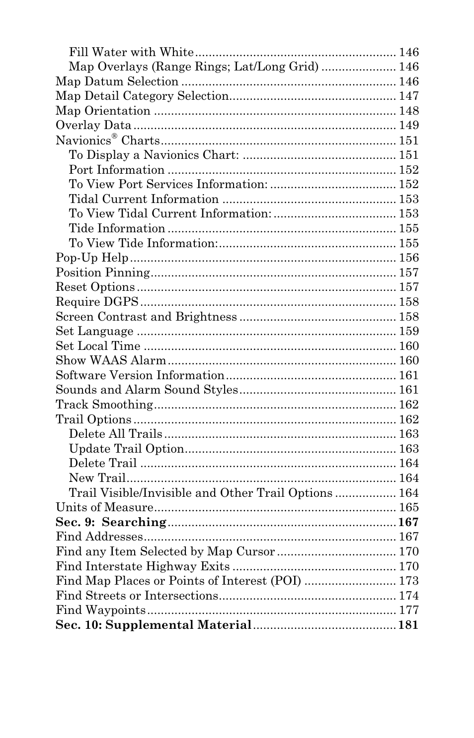 Lowrance electronic LCX-104C User Manual | Page 7 / 200