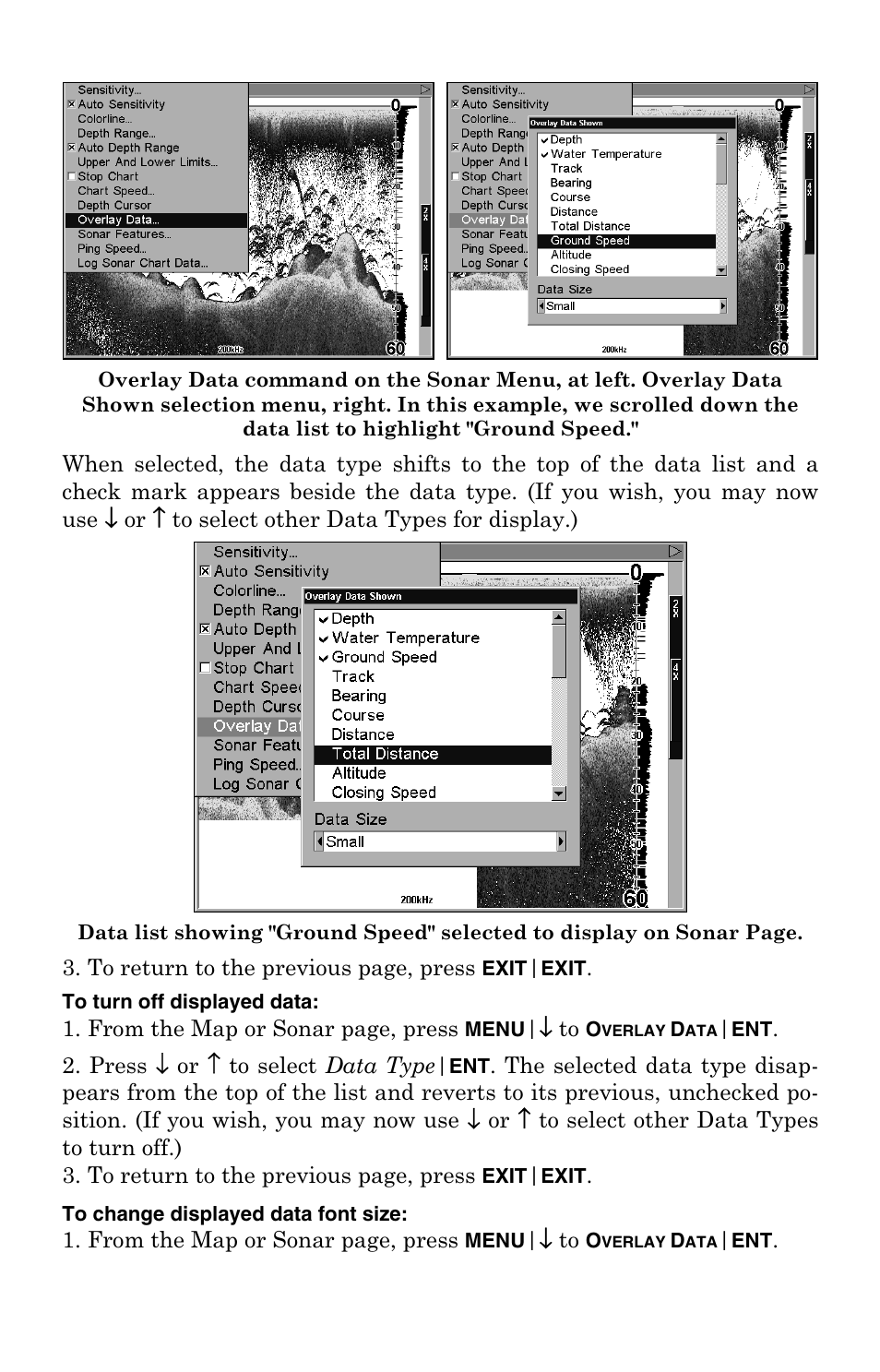 Lowrance electronic LCX-104C User Manual | Page 76 / 200