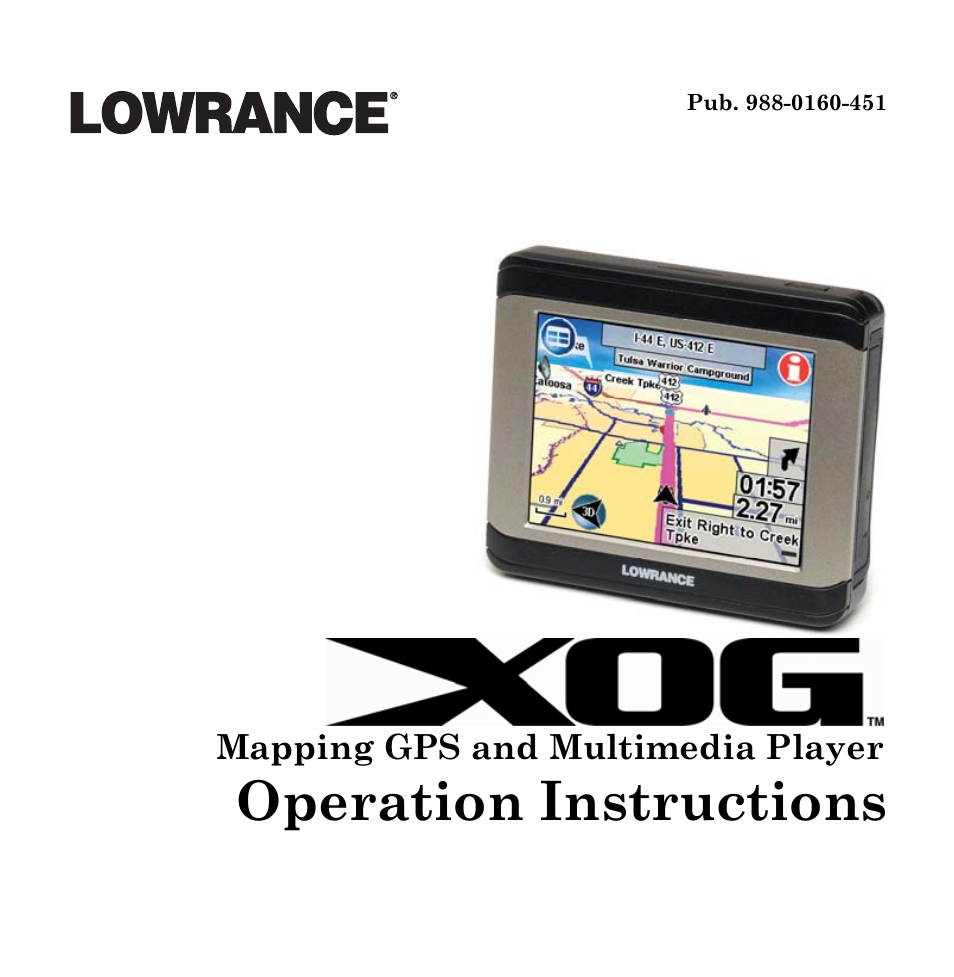 Lowrance electronic Mapping GPS and Multimedia Player User Manual | 60 pages