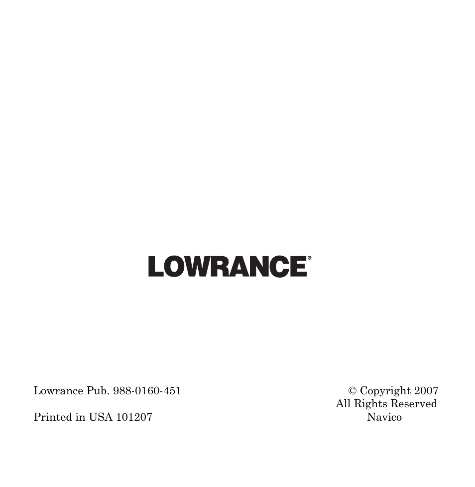 Lowrance electronic Mapping GPS and Multimedia Player User Manual | Page 60 / 60