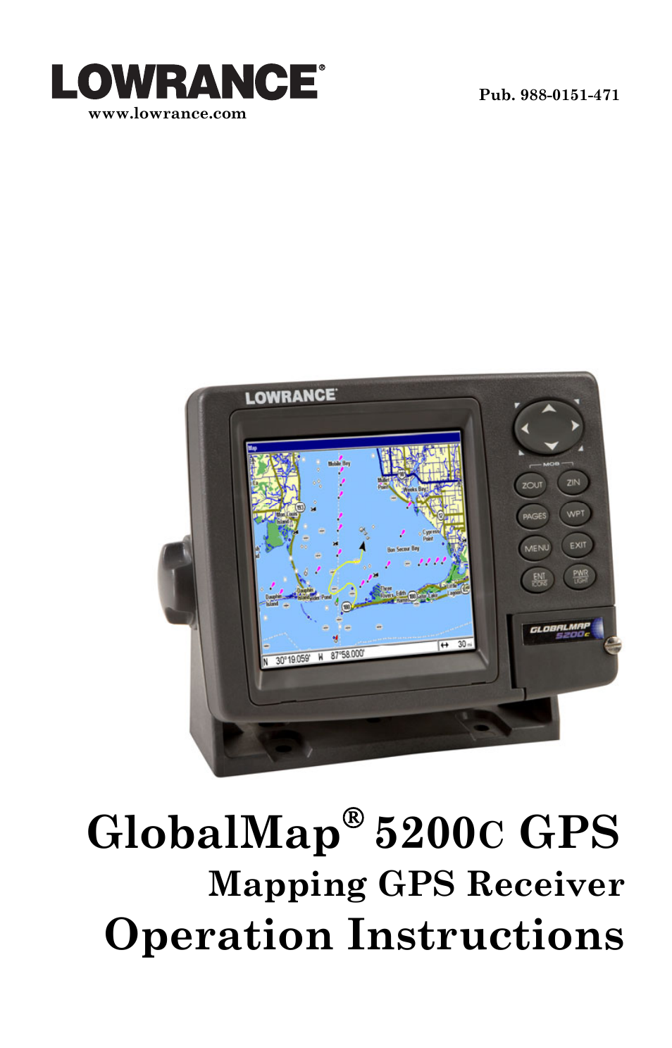 Lowrance electronic Lowrance GlobalMap 5200C User Manual | 164 pages