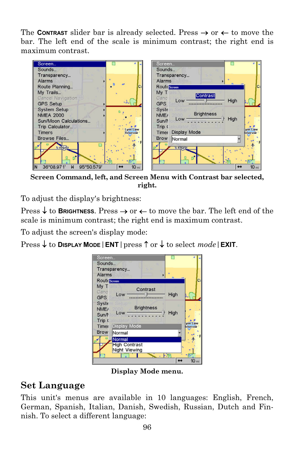 Set language | Lowrance electronic Lowrance GlobalMap 5200C User Manual | Page 102 / 164