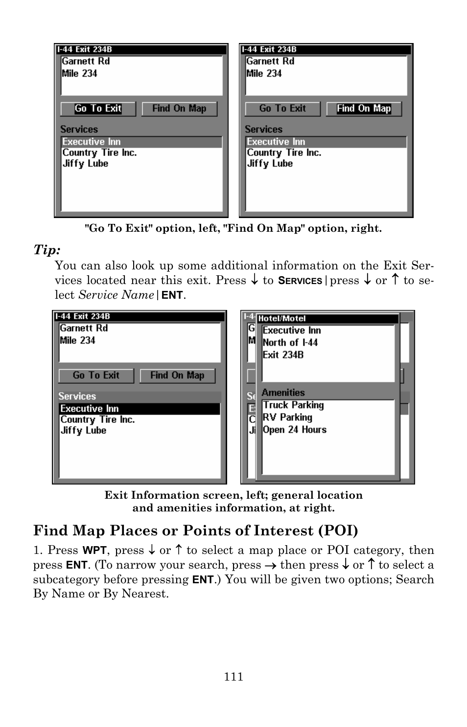 Find map places or points of interest (poi) | Lowrance electronic Lowrance GlobalMap 5200C User Manual | Page 117 / 164