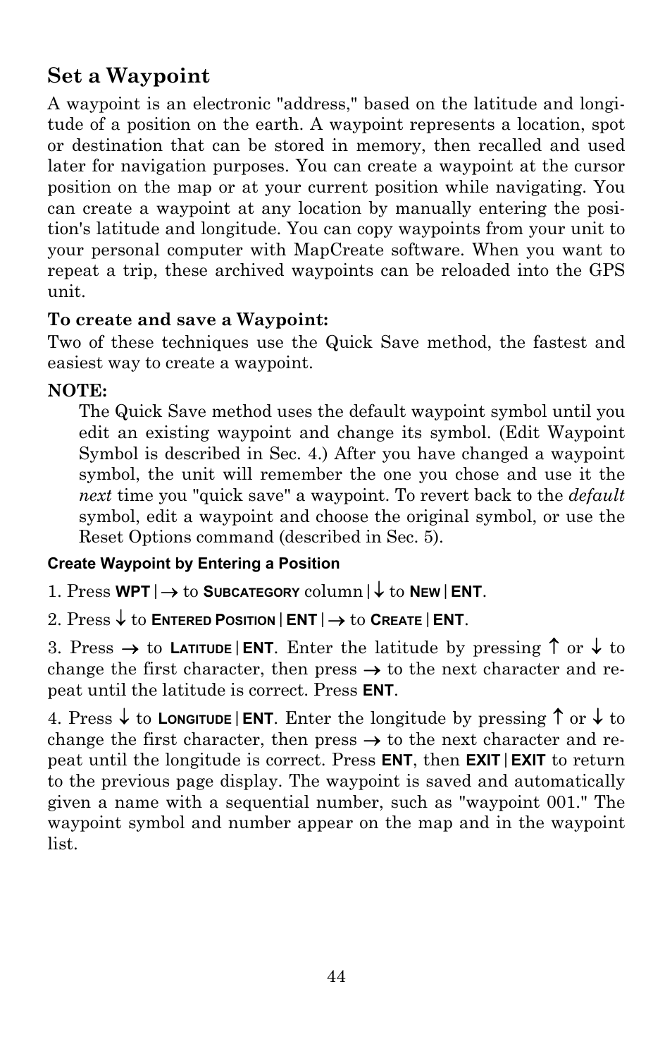 Set a waypoint | Lowrance electronic Lowrance GlobalMap 5200C User Manual | Page 50 / 164